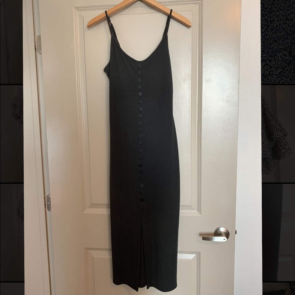 Fitted Spaghetti Strap Midi